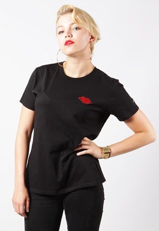 T-SHIRT KISS BLACK