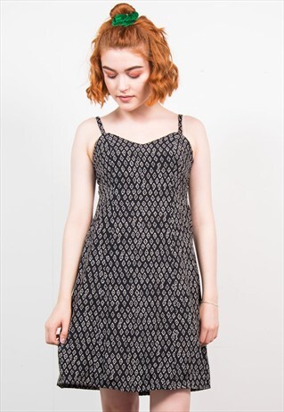 VINTAGE 90'S ABSTRACT PATTERN MINI DRESS