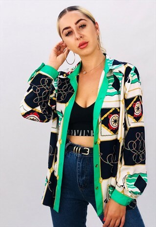 VINTAGE OVERSIZED PATTERN SHIRT