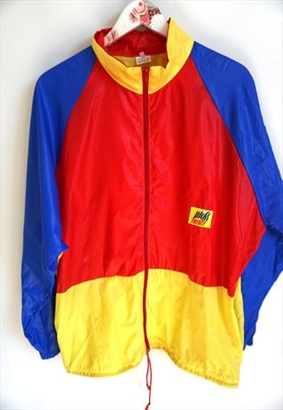 VINTAGE WINDBREAKER JACKET SWEATSHIRT TRACKSUIT SPORT TOP