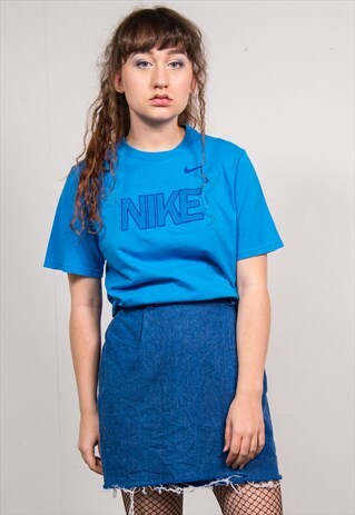 NIKE VINTAGE 90'S BLUE SPORTS T-SHIRT