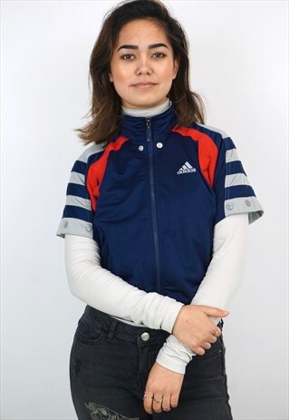 VINTAGE 90'S ADIDAS SHORT SLEEVE TRACK JACKET