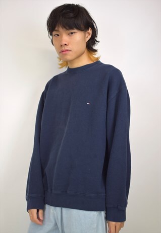 VINTAGE 90S TOMMY HILFIGER NAVY SWEATSHIRT