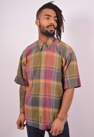 VINTAGE TIMBERLAND SHIRT OVERSIZED CHECK MULTI