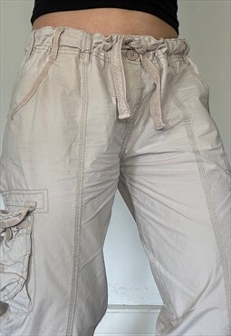 Y2K Vintage Beige Cargo Pants