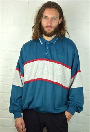 VINTAGE 90'S 1/4 BUTTON SWEATSHIRT