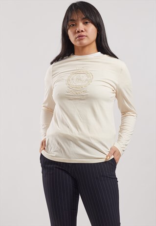 VINTAGE RALPH LAUREN LONG SLEEVE POLO TOP