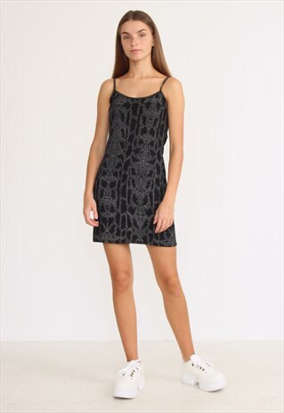 VINTAGE BLACK SLEEVELESS MINI DRESS