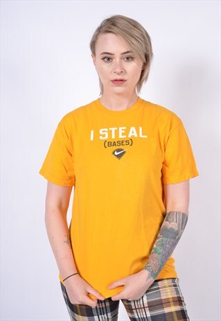 VINTAGE NIKE T-SHIRT YELLOW