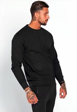54 Floral Essential Jumper Sweater Pullover - Black