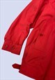 VINTAGE RED COTTON SHOULDER PAD HARRINGTON JACKET