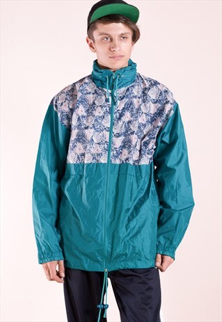 OLD SCHOOL NYLON WINDBREAKER, RAIN JACKET