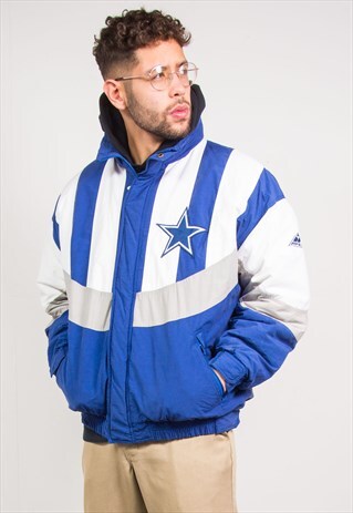 VINTAGE NFL PADDED JACKET COAT DALLAS COWBOYS