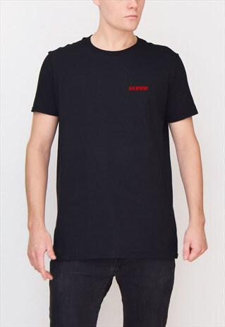 BLACK RAWWW (RED) T-SHIRT