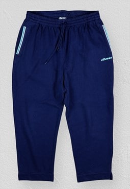 Vintage Ellesse Blue Joggers 90s Mens Medium