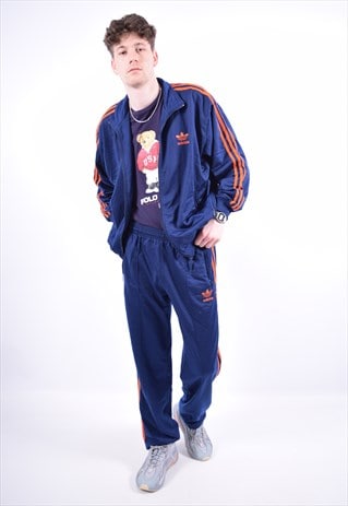 Vintage Adidas Full Tracksuit Navy Blue | Messina Hembry Clothing ...