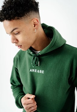 are and be bottle green hoody 