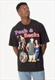 POSH & BECKS UNISEX PRINTED T-SHIRT IN BLACK