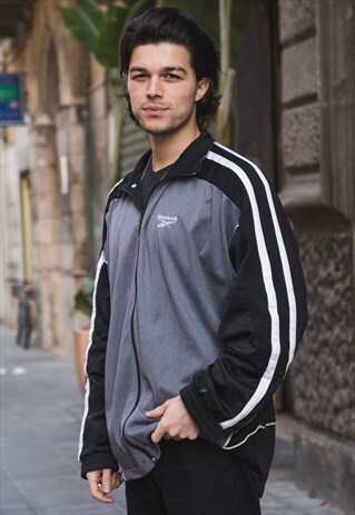 VINTAGE REEBOK JACKET BLACK COLOR COD.1-119