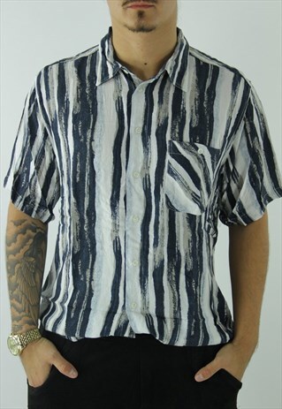 90'S STYLE SHIRT STRIPED