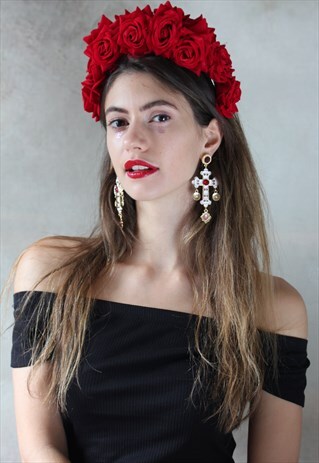ROUGE PONY - RED VELVET FRIDA KAHLO HEADBAND