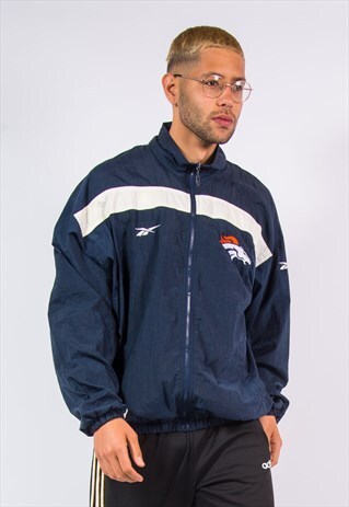 VINTAGE REEBOK NFL DENVER BRONCOS WINDBREAKER JACKET