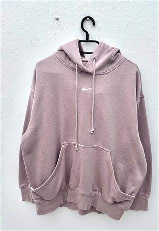 NIKE CENTRE LOGO SWOOSH HOODIE XL PURPLE 