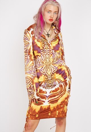 VINTAGE PATTERNED CAVALLI DRESS