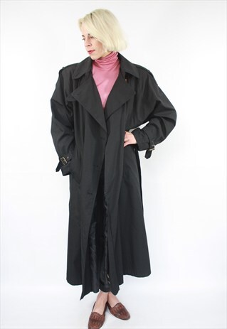 VINTAGE 80'S CLASSIC AWESOME BLACK COAT