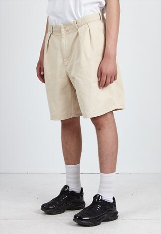 VINTAGE RETRO BEIGE POLO RALPH LAUREN SHORTS