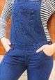 NAVY BLUE SLIM FIT LONG DUNGAREES