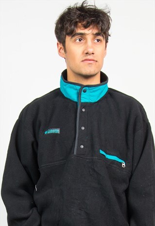 COLUMBIA BLACK QUARTER FASTEN FLEECE