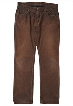 Vintage Tommy Hilfiger Brown Corduroy Trousers Mens