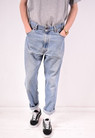 LEVI'S MENS VINTAGE JEANS W34 L30 BLUE 90S