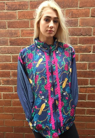 VINTAGE PATCHWORK STYLE BOMBER JACKET