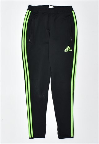 VINTAGE 00'S Y2K ADIDAS TRACKSUIT TROUSERS BLACK