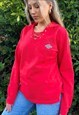 HARLEY-DAVIDSON RED  JUMPER WITH HOOD