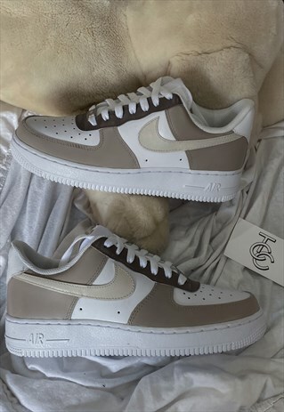 NIKE AIR FORCE 1 BROWN BEIGE TONAL AF1