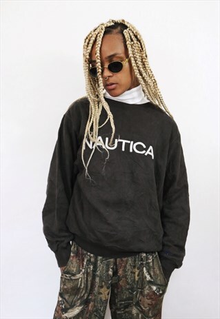 NAUTICA CREW NECK JUMPER SWEATER SWEATSHIRT