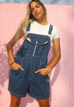 Short Dungarees in Blue