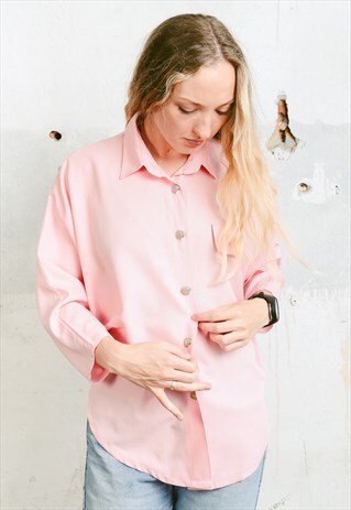 VINTAGE 80S PINK SHIRT