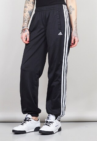 VINTAGE 90'S ADIDAS BLACK JOGGERS