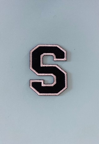 VARSITY LETTER IRON OR SEW ON PATCH - S