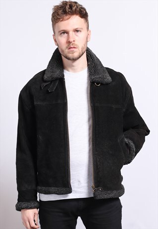 VINTAGE SUEDE AVIATOR JACKET