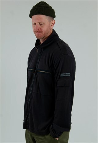 00S STONE ISLAND DENIM ZIP THROUGH SWEATSHIRT