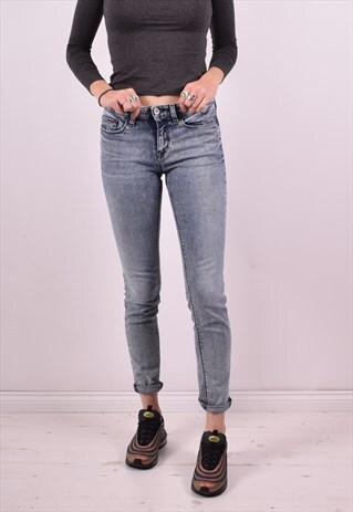 TOMMY HILFIGER WOMENS VINTAGE JEANS W27 L32 BLUE 90'S