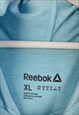 VINTAGE REEBOK SWEATSHIRT HOODIE SPORT IN BLUE XL