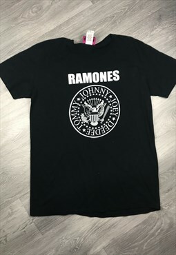 Black & White Ramones 1234 Band Tshirt Tour Tshirt Band Tee