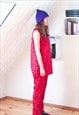 BRIGHT RED HANDMADE TWO PIECES TROUSERS AND TOP SET