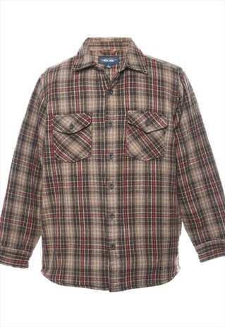 VINTAGE BEYOND RETRO CHEROKEE CHECKED SHIRT - L